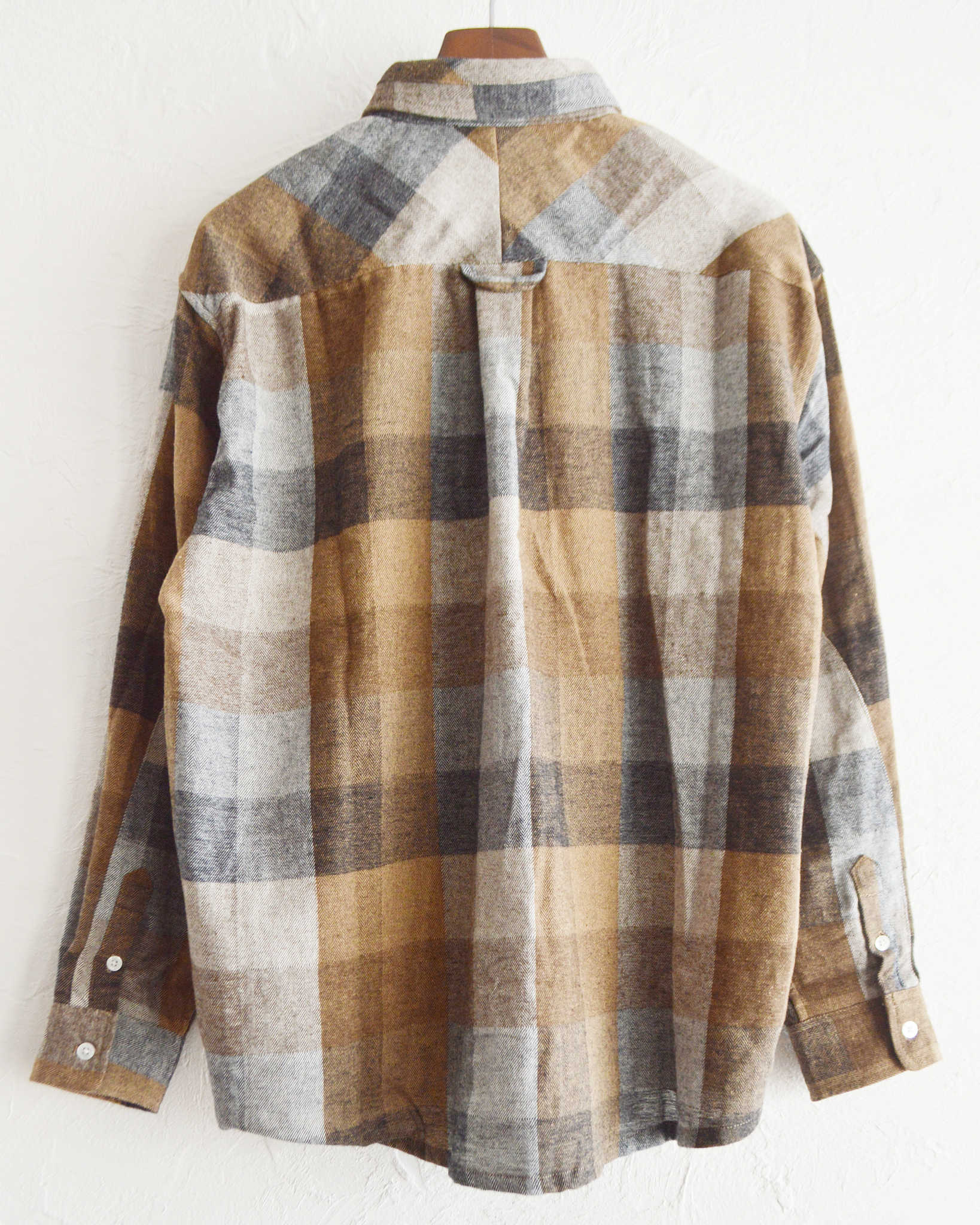 modemdesign モデムデザイン / STANDARD PLAID SHIRTS スタンダードプレイドシャツ (BROWN ブラウン)