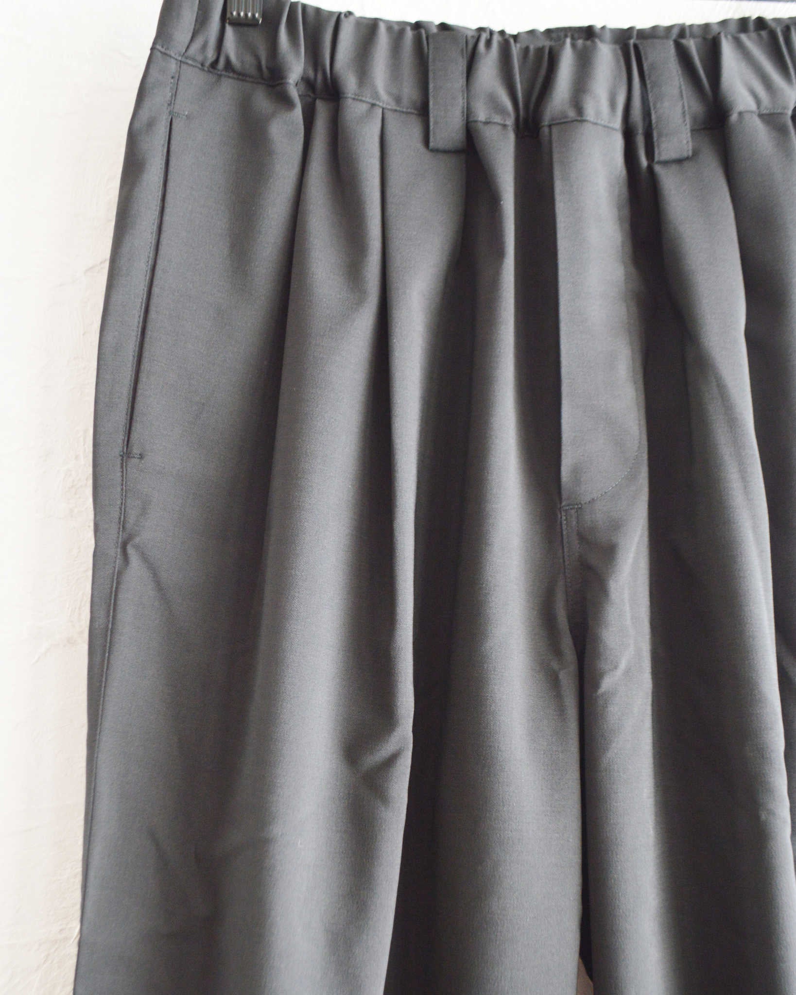 LAMOND ラモンド / TWILL TWIST PANTS ツイルツイストパンツ (BLACK ブラック)