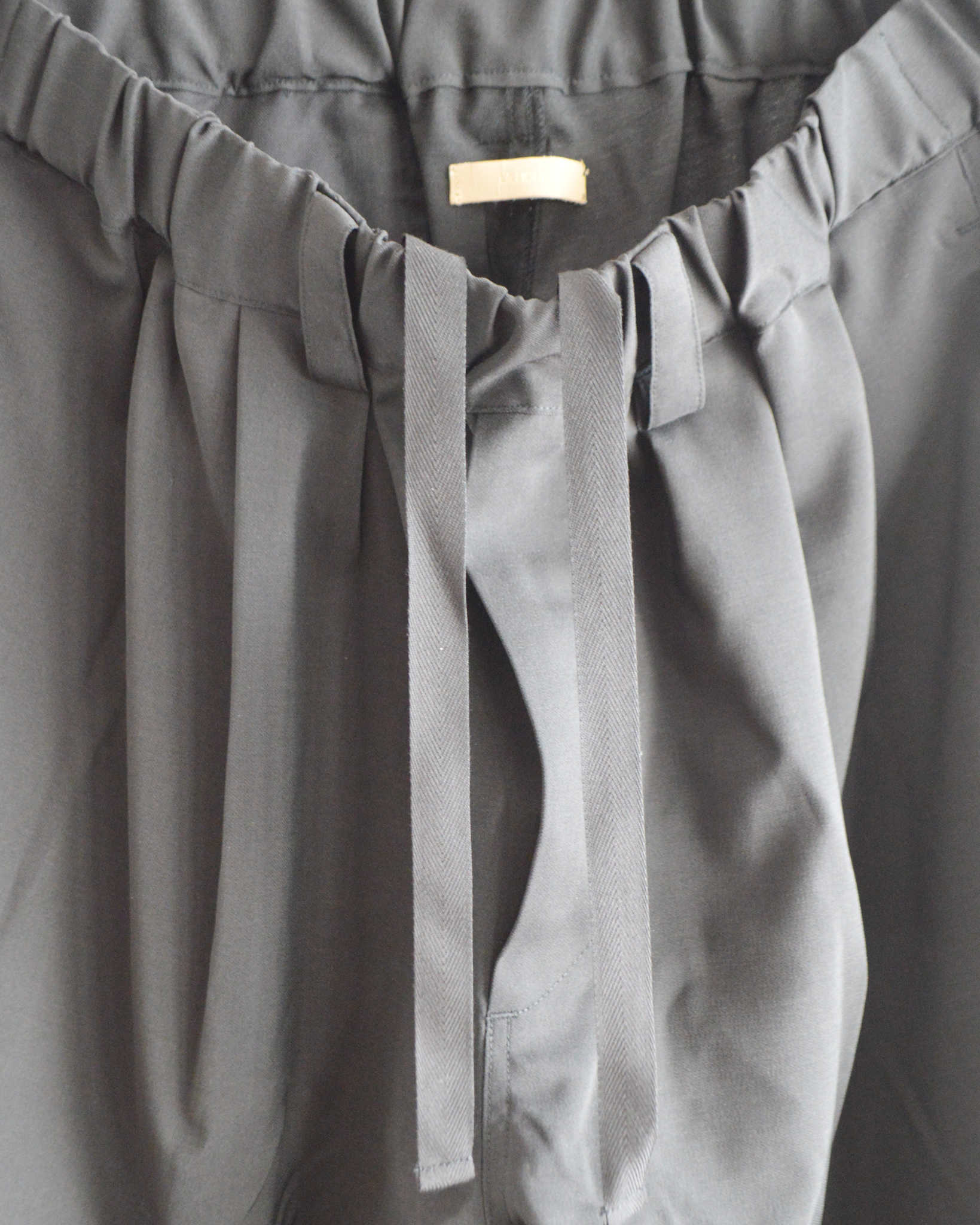 LAMOND ラモンド / TWILL TWIST PANTS ツイルツイストパンツ (BLACK ブラック)