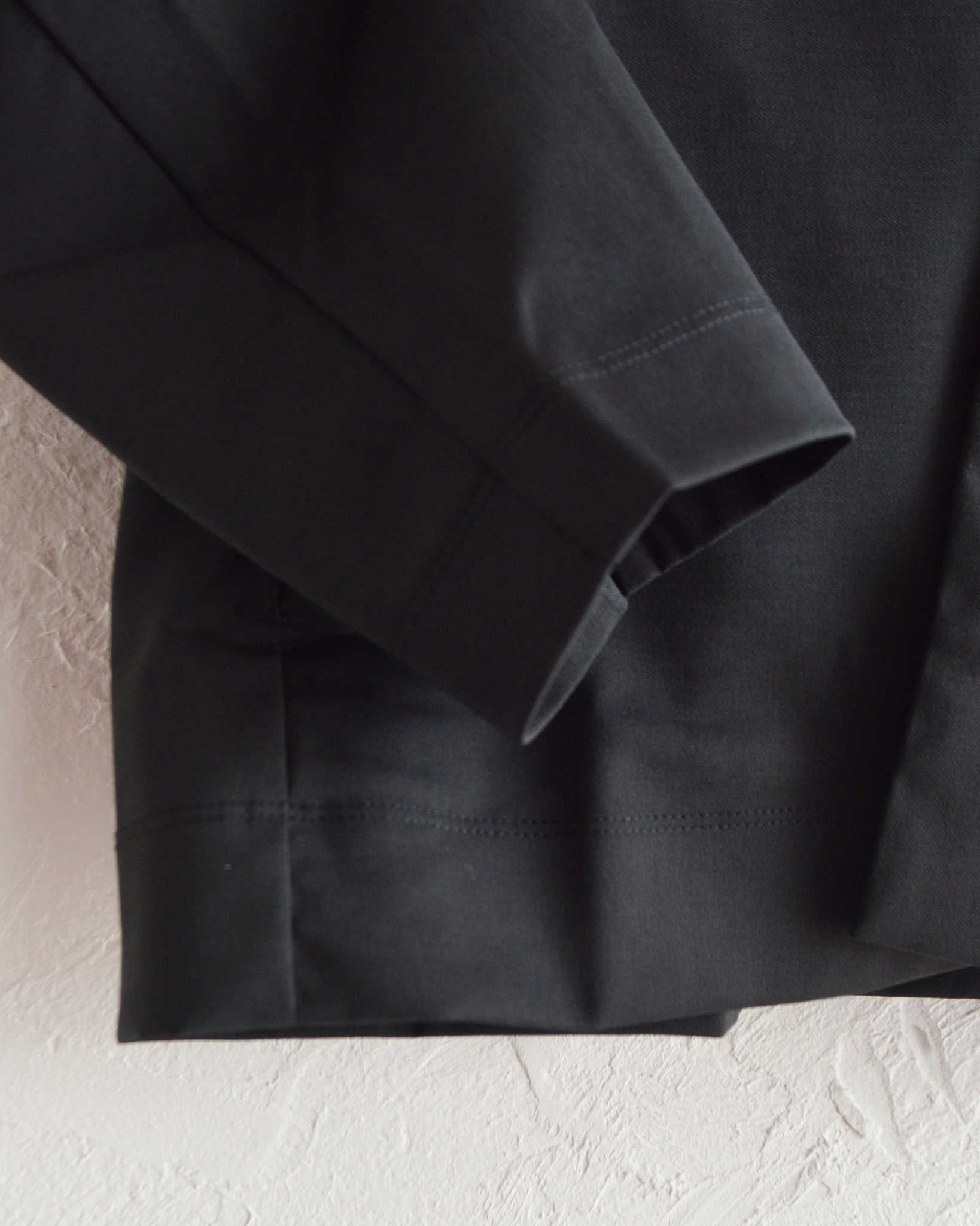 LAMOND ラモンド / TWILL TWIST CARDIGAN JACKET ツイルツイストカーディガンジャケット (BLACK ブラック)