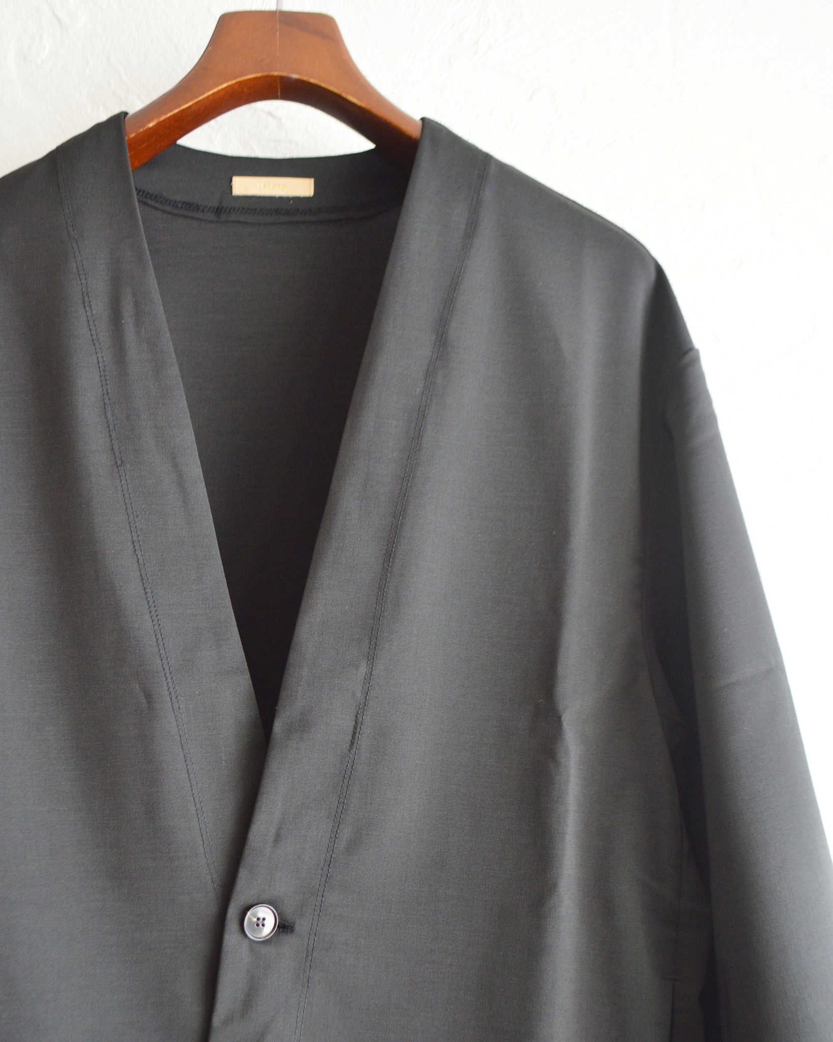 LAMOND ラモンド / TWILL TWIST CARDIGAN JACKET ツイルツイストカーディガンジャケット (BLACK ブラック)