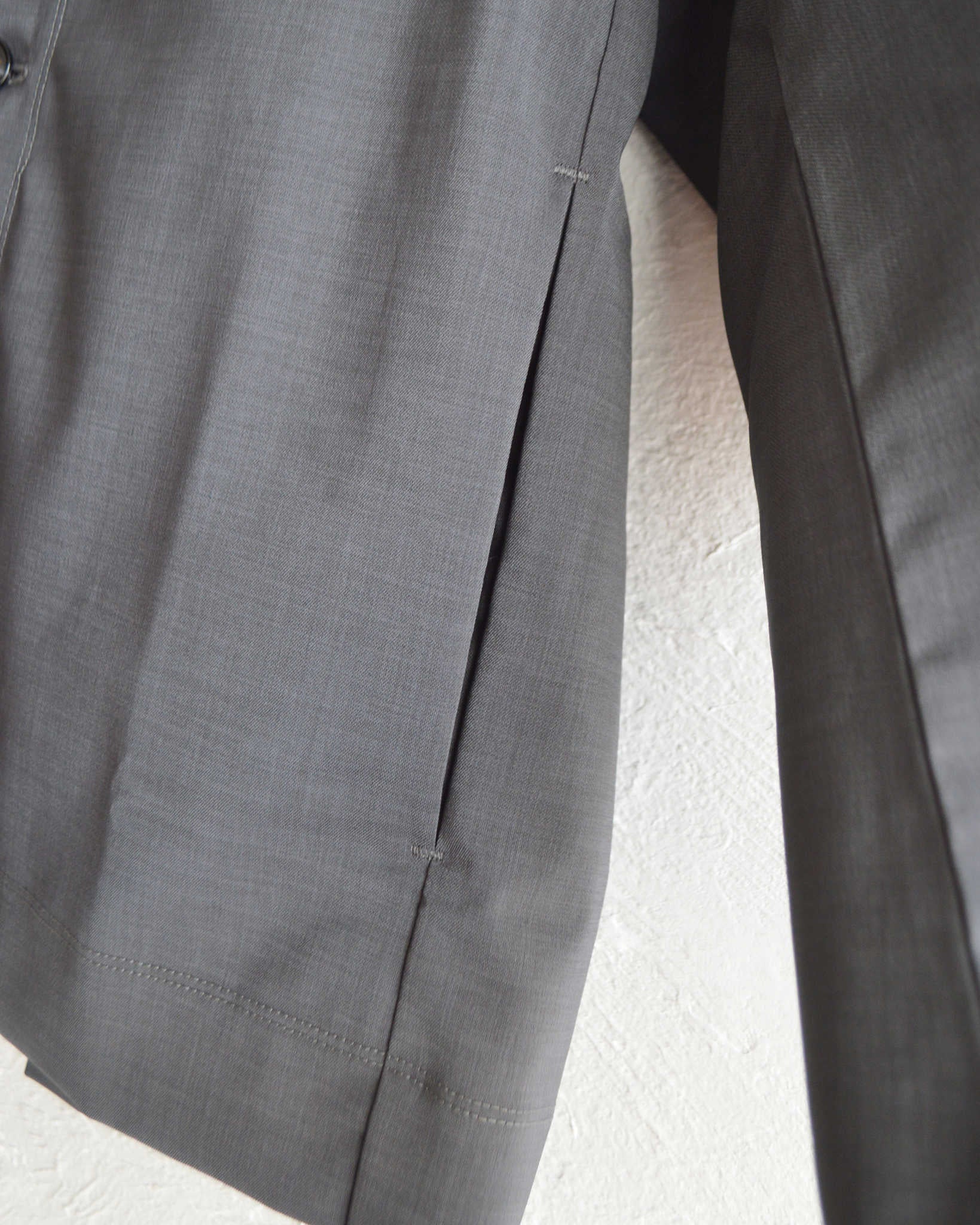 LAMOND ラモンド / TWILL TWIST CARDIGAN JACKET ツイルツイストカーディガンジャケット (CHARCOAL チャコール)
