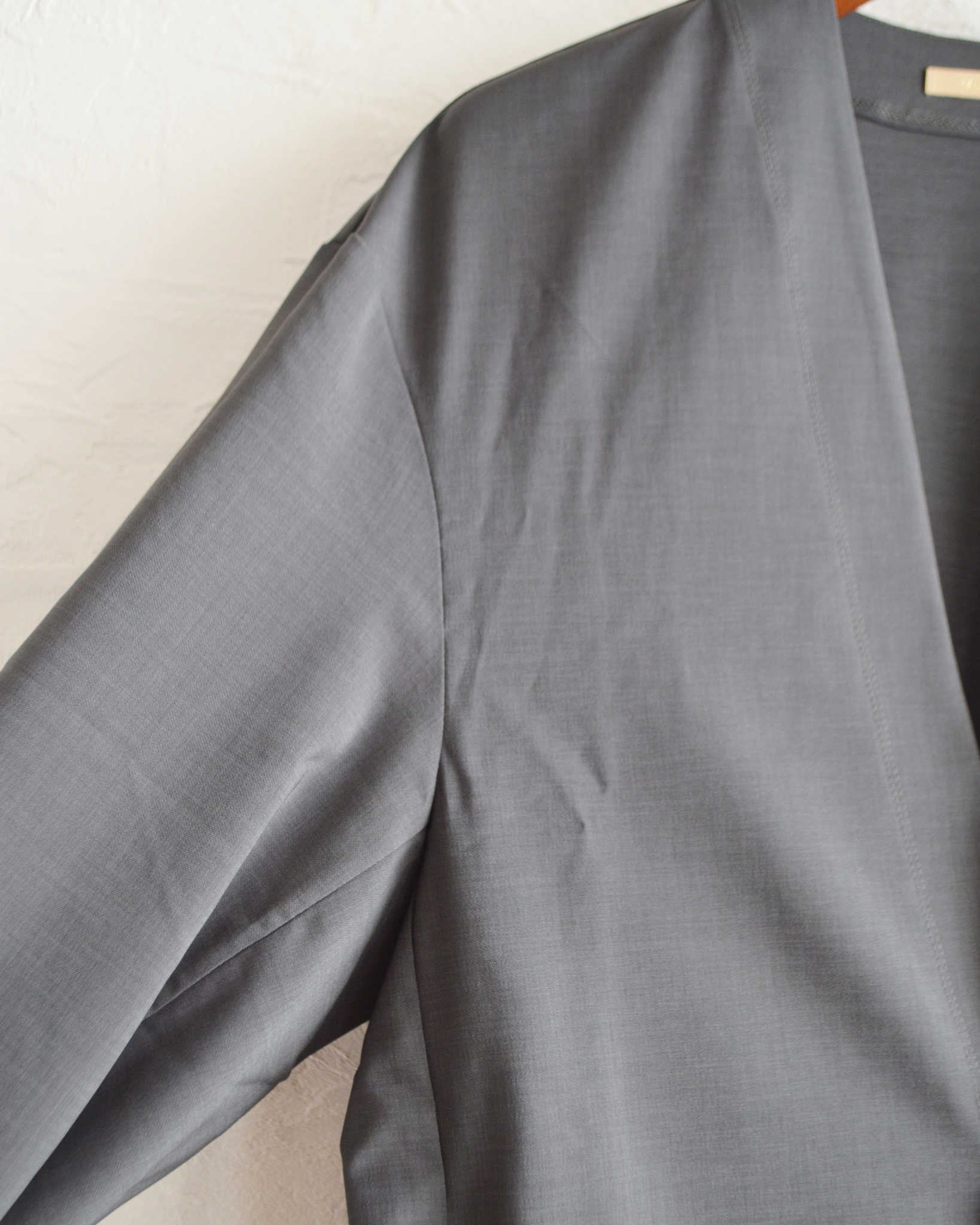 LAMOND ラモンド / TWILL TWIST CARDIGAN JACKET ツイルツイストカーディガンジャケット (CHARCOAL チャコール)