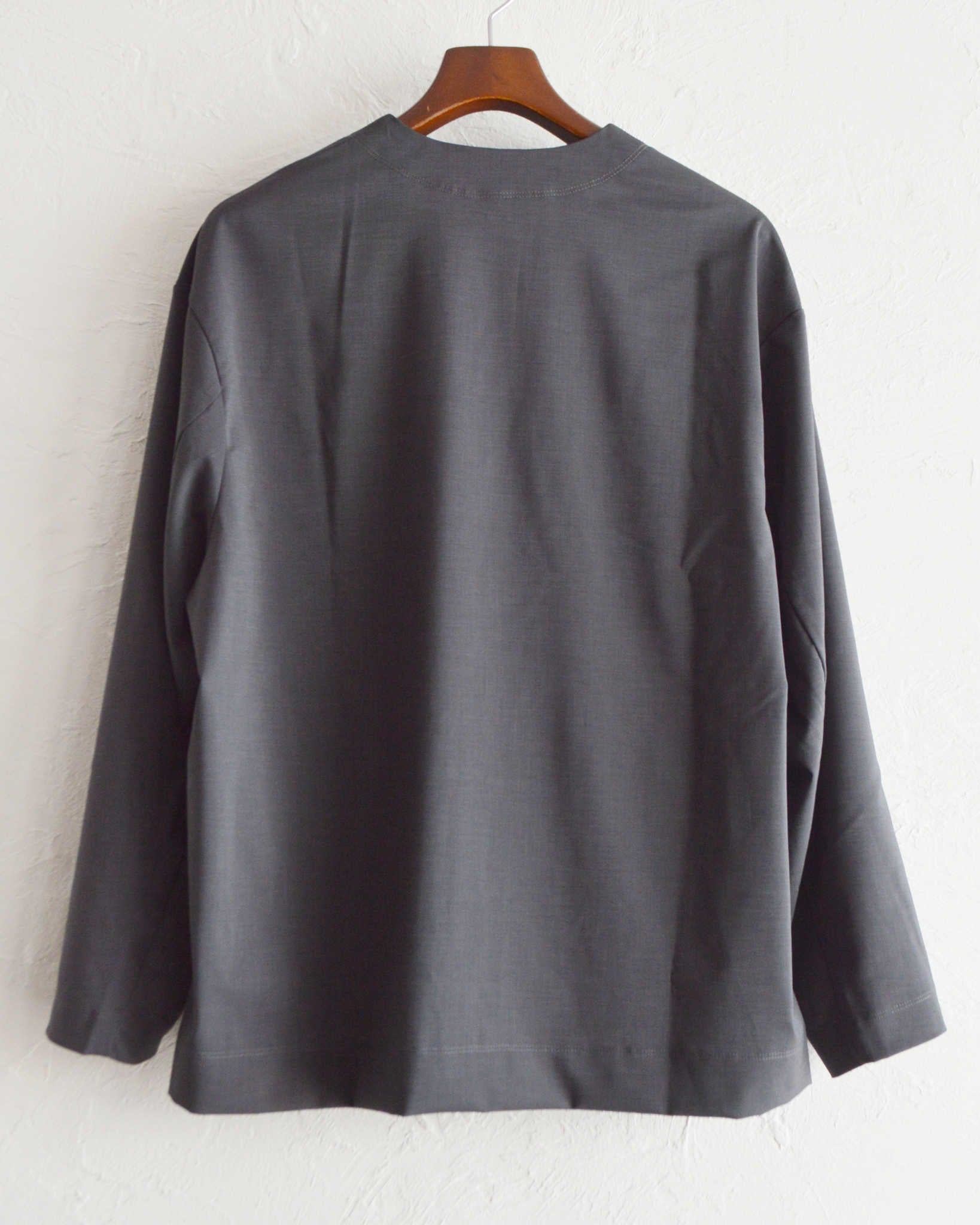 LAMOND ラモンド / TWILL TWIST CARDIGAN JACKET ツイルツイストカーディガンジャケット (CHARCOAL チャコール)