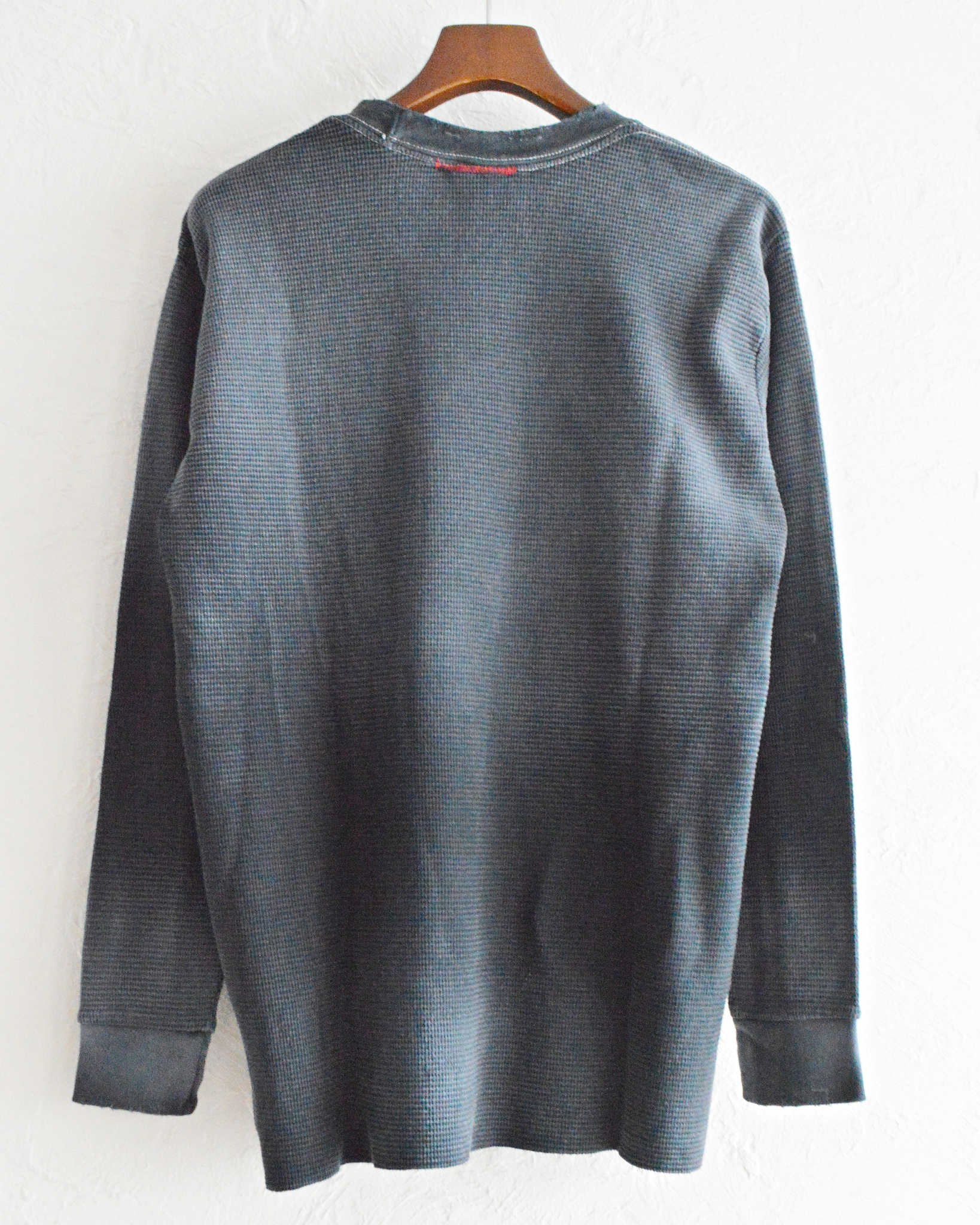 MOOJIMOOJI ムージームージー / CLASSIC WAFFLE THERMAL AGED クラシックワッフルサーマル (BLACK ブラック)