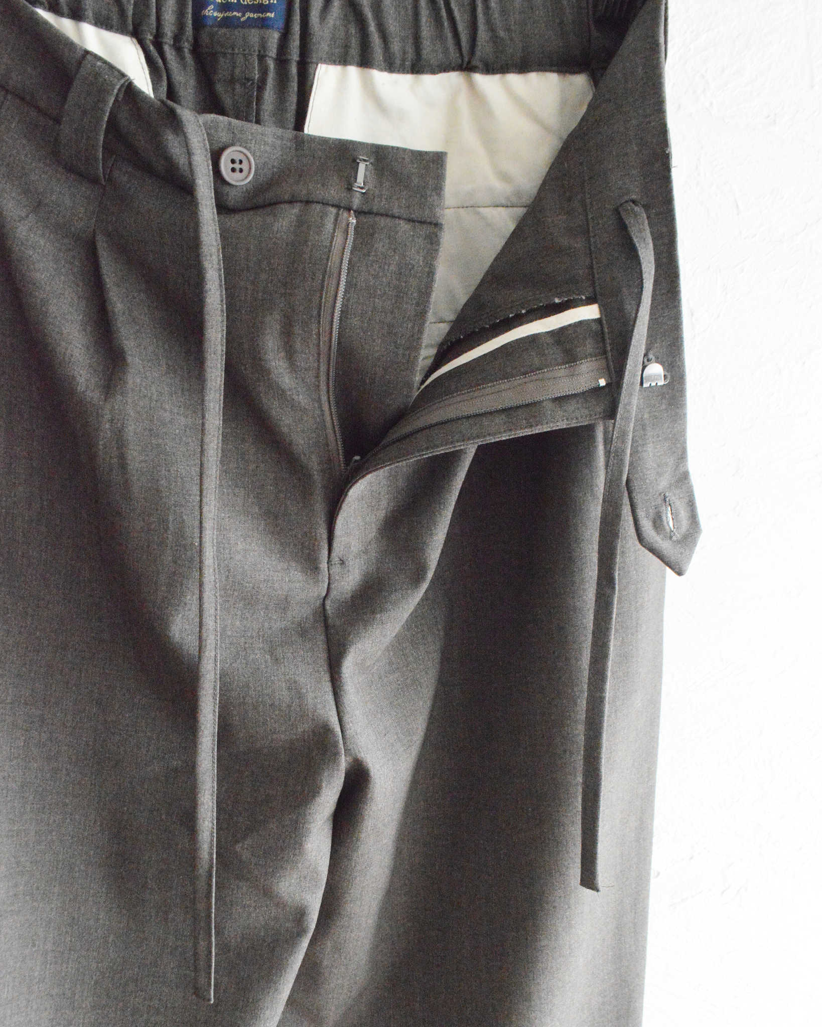 modemdesign モデムデザイン / TWO TUCK STANDARD PANTS ツータックスタンダードパンツ (BROWN ブラウン)