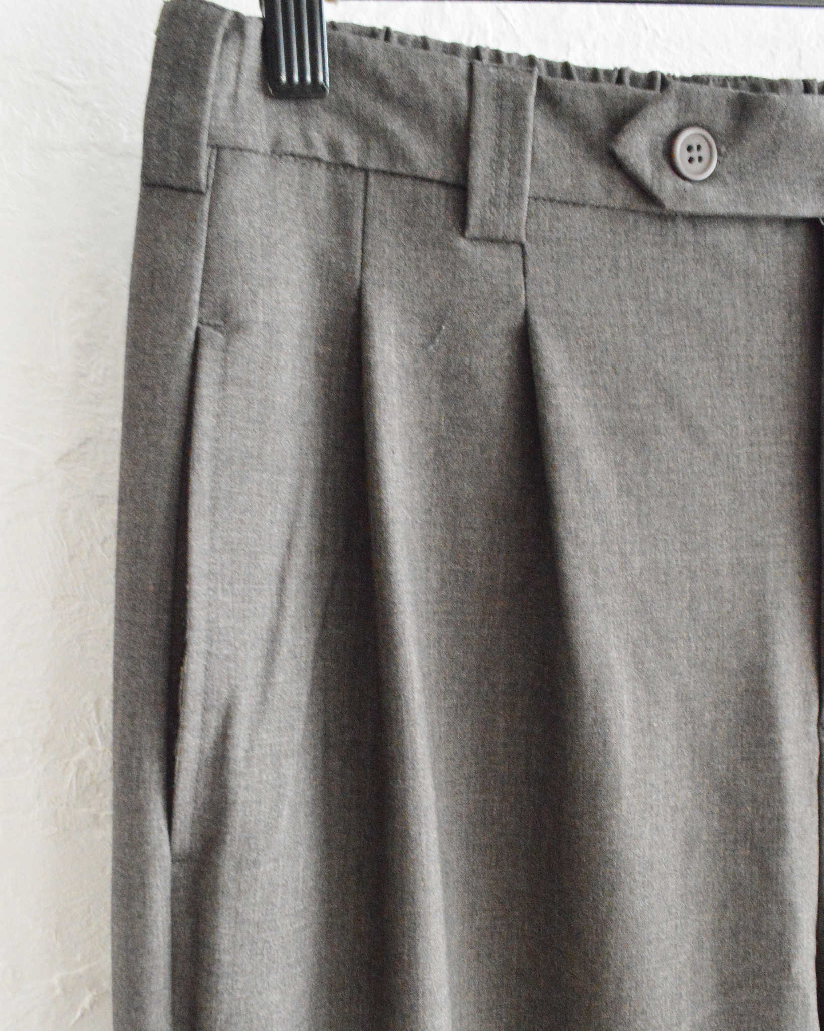 modemdesign モデムデザイン / TWO TUCK STANDARD PANTS ツータックスタンダードパンツ (BROWN ブラウン)