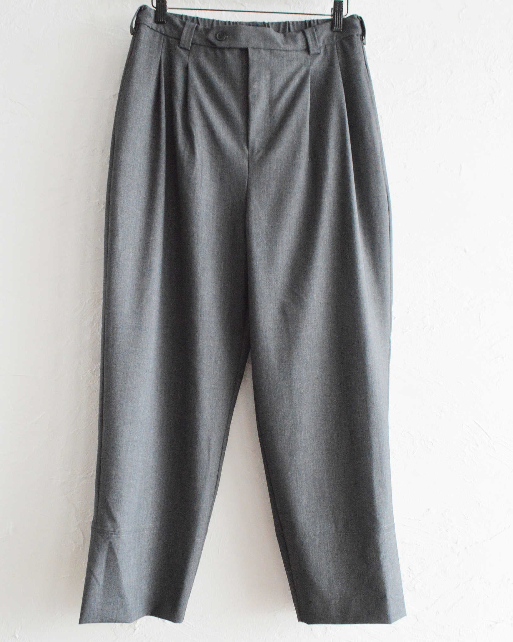 modemdesign モデムデザイン / TWO TUCK STANDARD PANTS ツータックスタンダードパンツ (GRAY グレー)