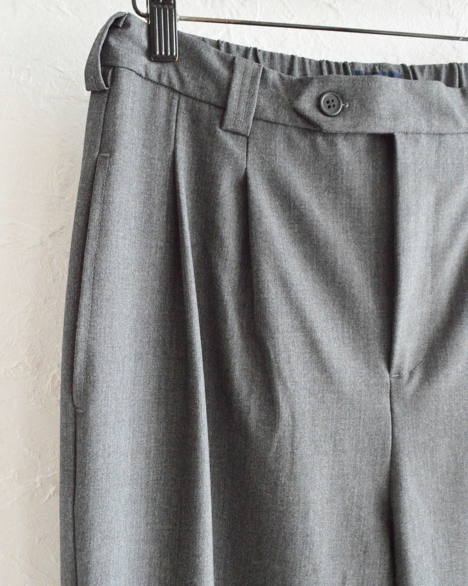 modemdesign モデムデザイン / TWO TUCK STANDARD PANTS ツータックスタンダードパンツ (GRAY グレー)