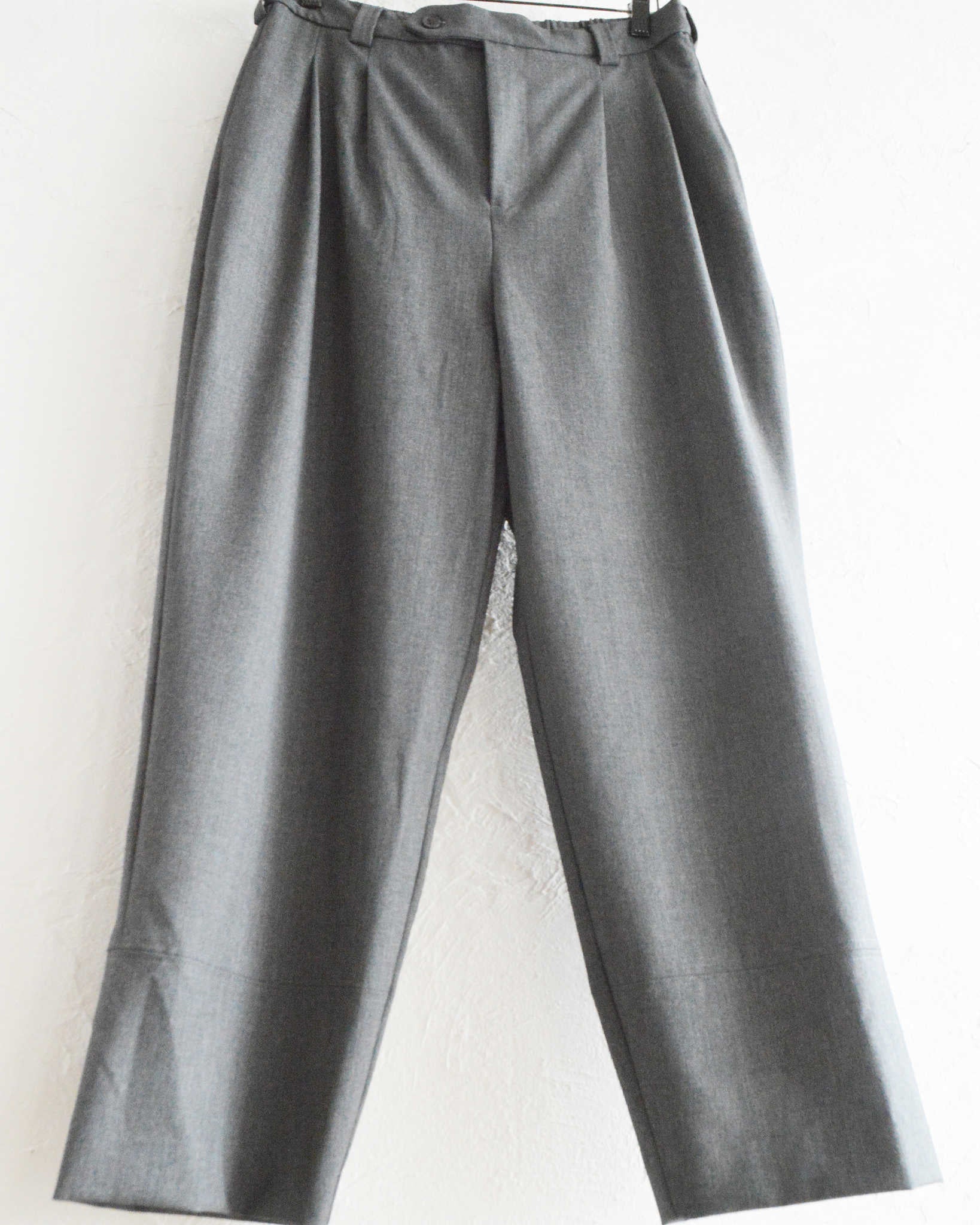 modemdesign モデムデザイン / TWO TUCK STANDARD PANTS ツータックスタンダードパンツ (GRAY グレー)
