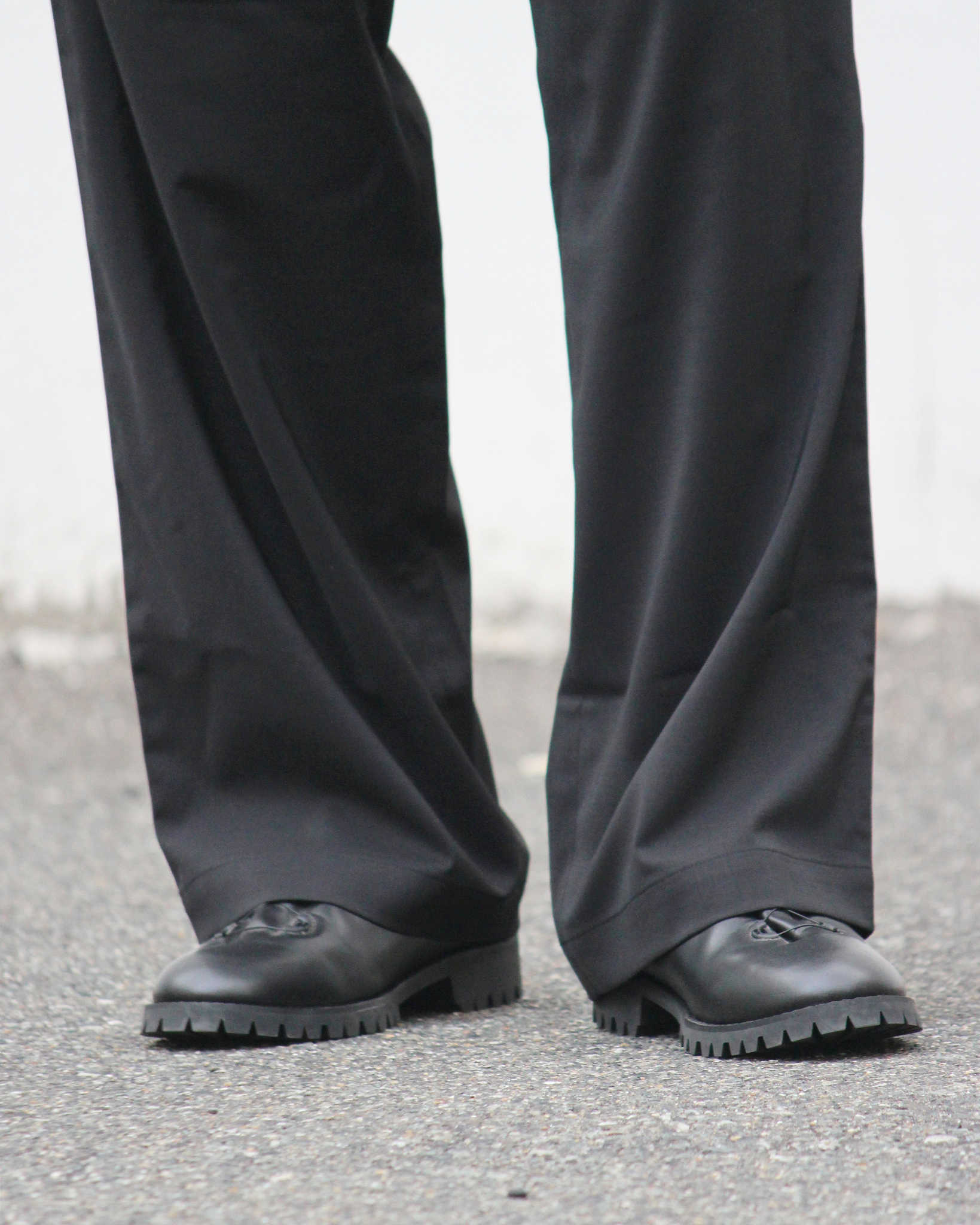 LAMOND ラモンド / TWILL TWIST PANTS ツイルツイストパンツ (BLACK ブラック)