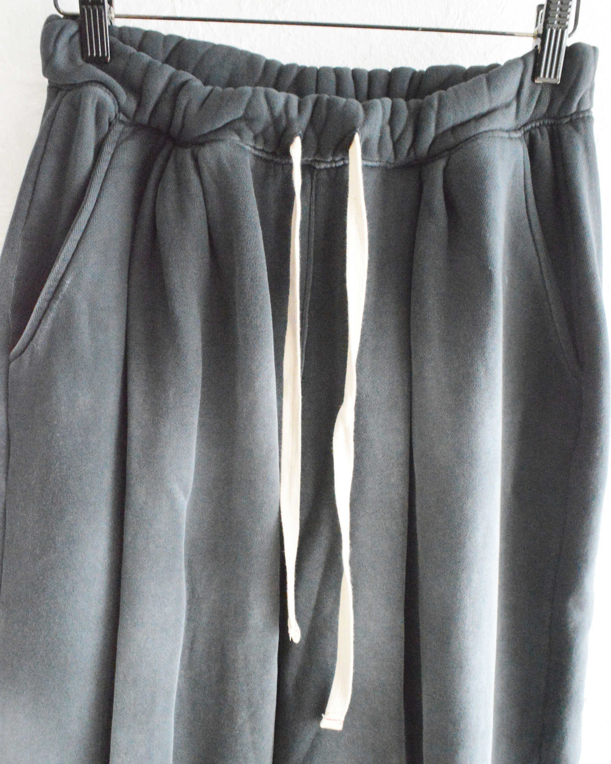 MOOJIMOOJI ムージームージ / SWEAT 04 PANTS AGED スウェットパンツ (BLACK ブラック)