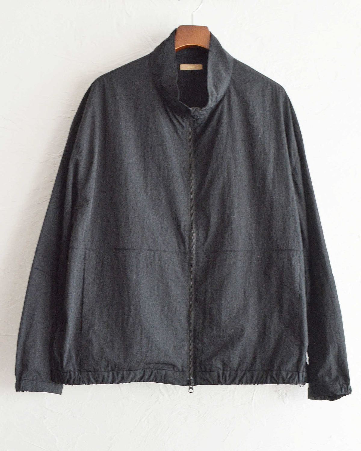 LAMOND ラモンド / POCKETABLE NYLON BLOUSON ポケッタブルナイロンブルゾン (BLACK ブラック)