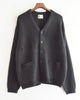 TOWN CRAFT タウンクラフト / mohair shaggy cardigan  モヘアカーディガン (BLACK ブラック)