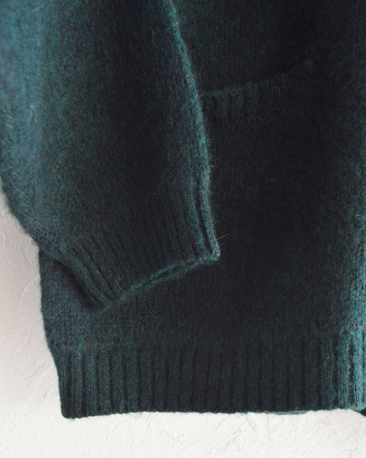 TOWN CRAFT タウンクラフト / mohair shaggy cardigan  モヘアカーディガン (GREEN グリーン)
