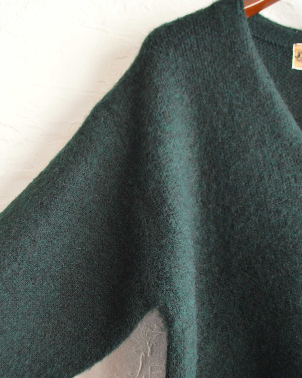 TOWN CRAFT タウンクラフト / mohair shaggy cardigan  モヘアカーディガン (GREEN グリーン)