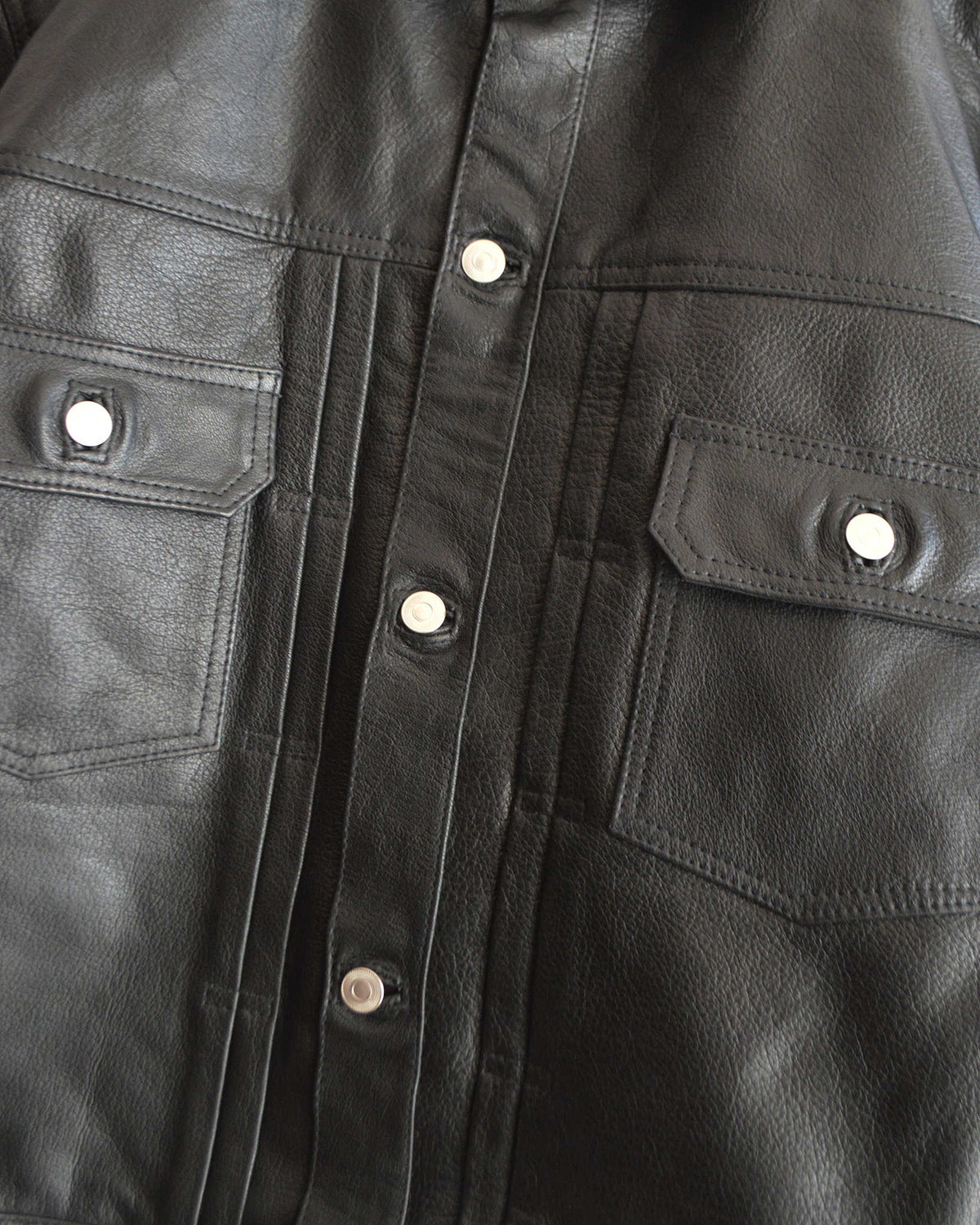 Nasngwam. ナスングワム / ATAVISM LEATHER JACKET アタビズムジャケット Lsize (BLACK ブラック)