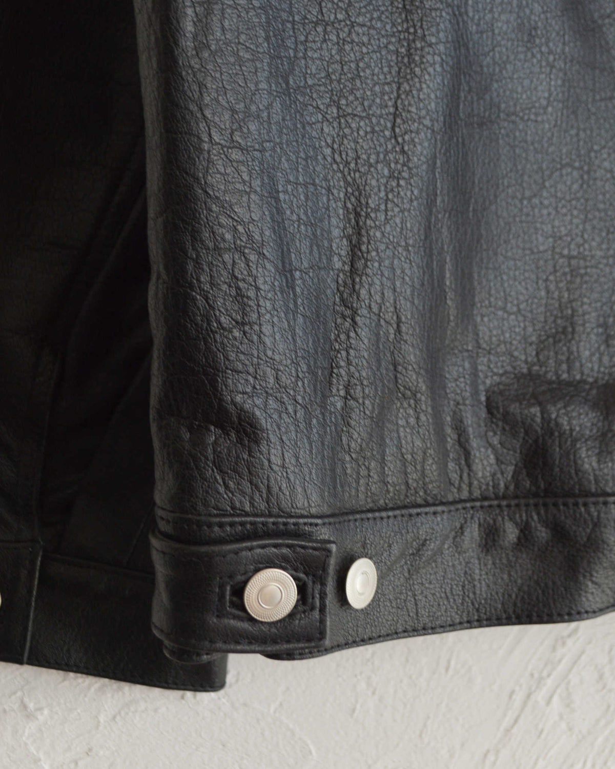 Nasngwam. ナスングワム / ATAVISM LEATHER JACKET アタビズムジャケット Lsize (BLACK ブラック)