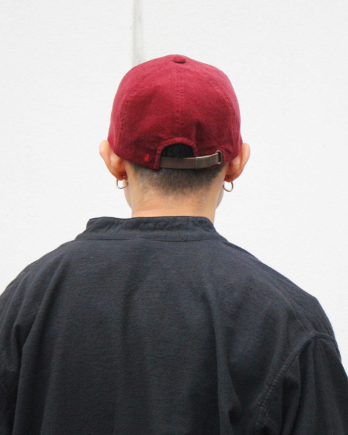 morno モーノ / Corduroy Leather B.B Cap コーデュロイ×レザーB.B.キャップ (BORDEAUX ボルドー)