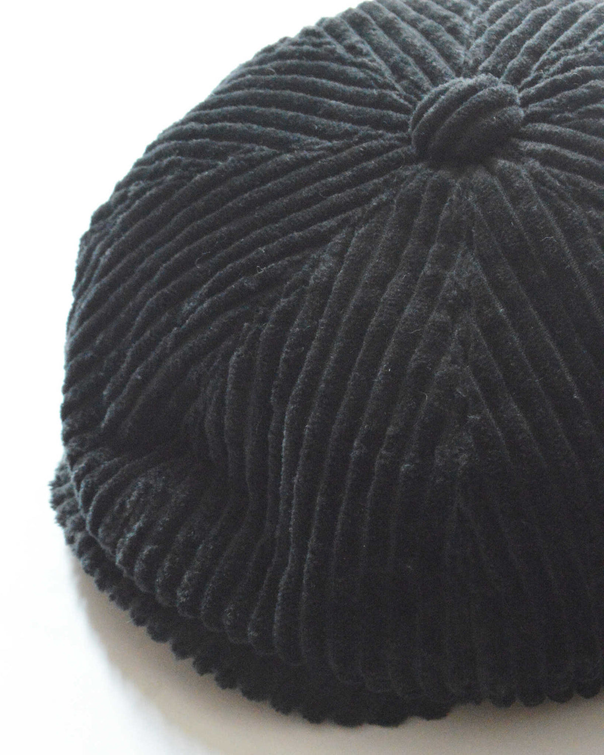 morno モーノ / Corduroy Big Cas Hunting Cap コーデュロイビッグキャスハンチング (BLACK ブラック)
