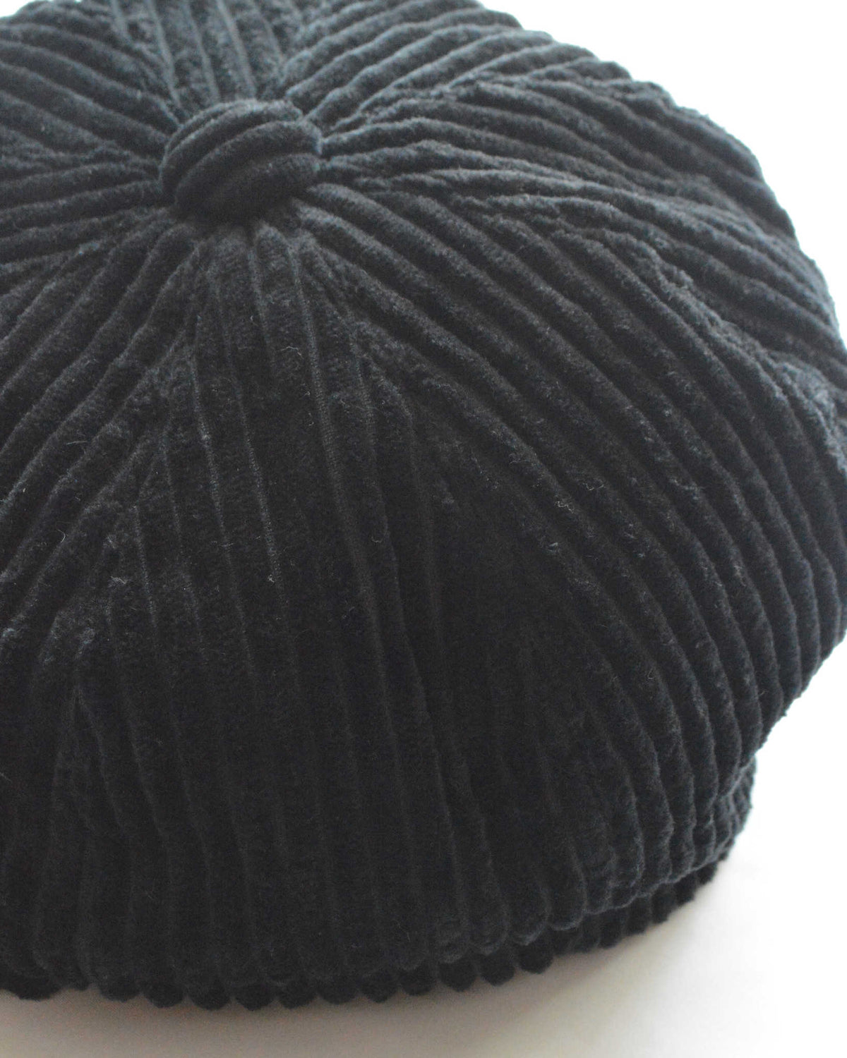 morno モーノ / Corduroy Big Cas Hunting Cap コーデュロイビッグキャスハンチング (BLACK ブラック)