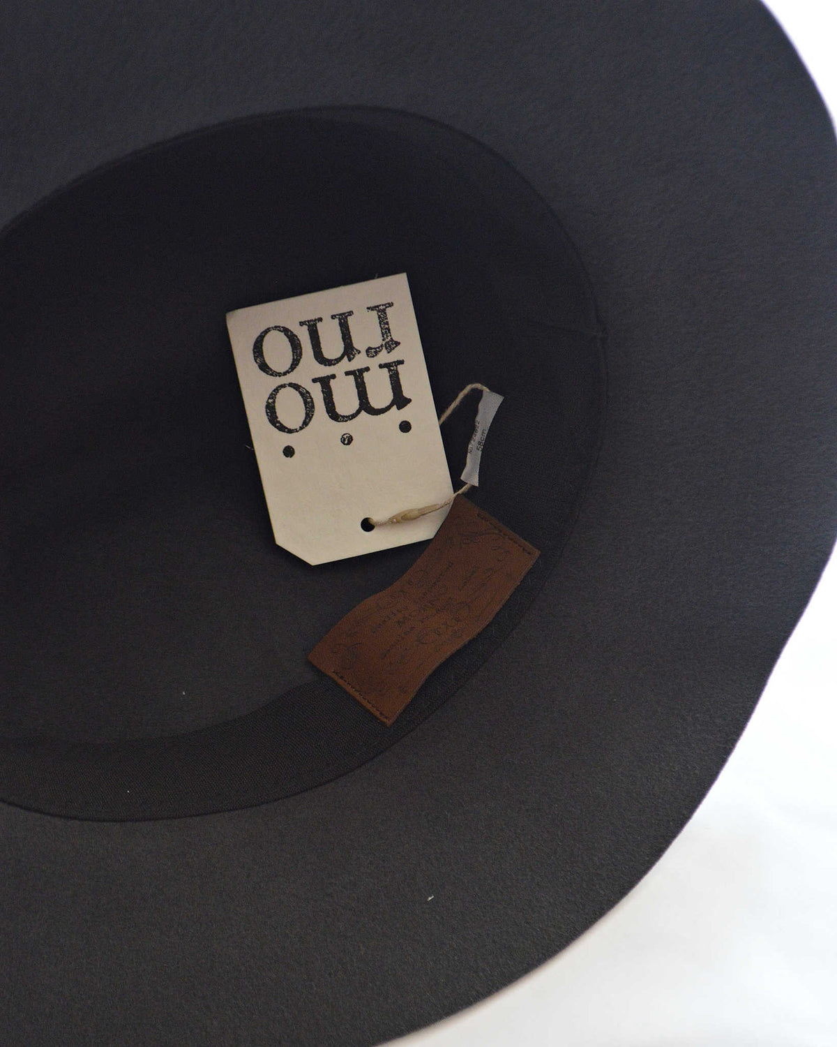 morno モーノ / CRUSHABLEWOOL FELT HAT クラッシャブルウール中折れハット (CHARCOAL チャコール)