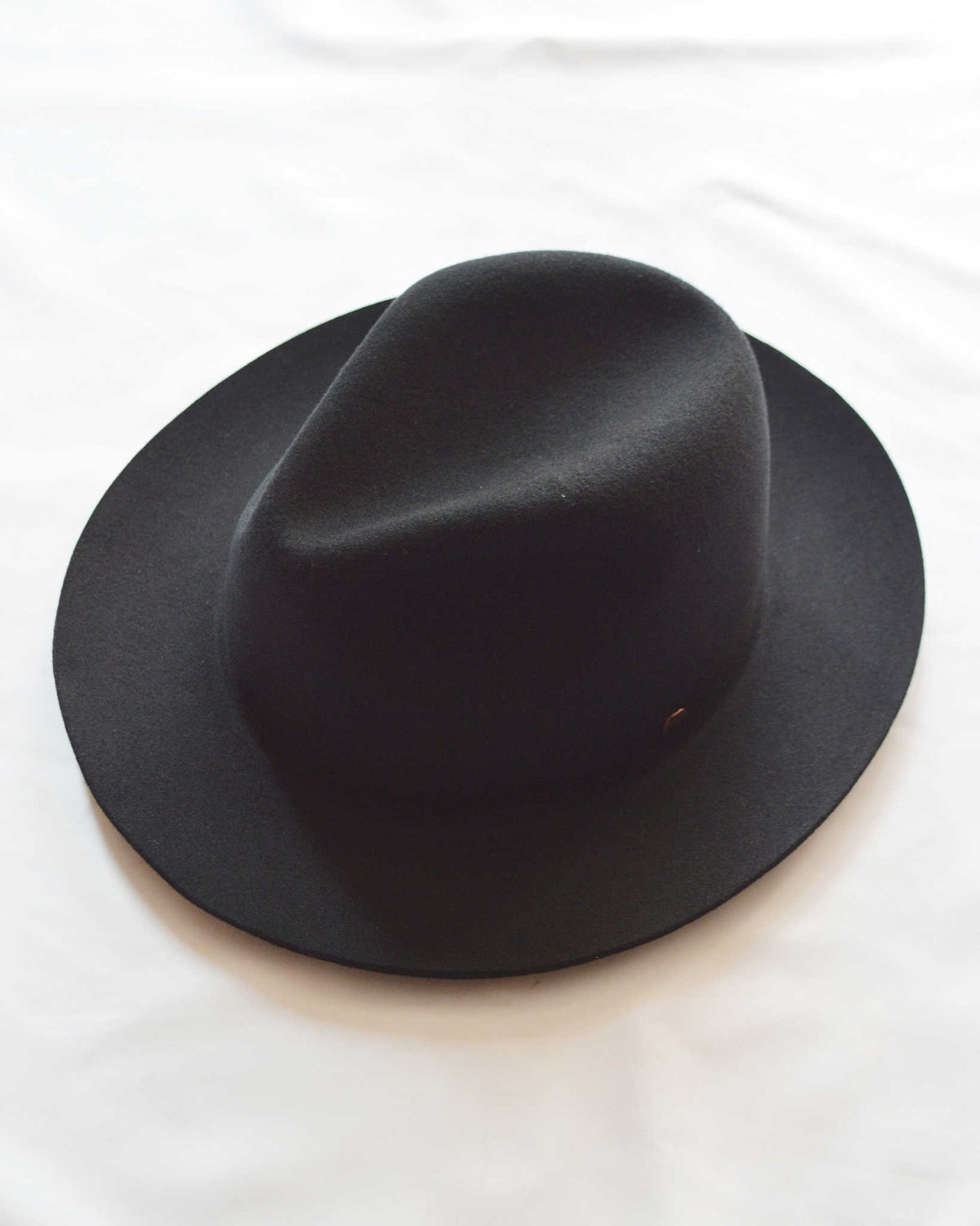 morno モーノ / CRUSHABLEWOOL FELT HAT クラッシャブルウール中折れハット (BLACK ブラック)