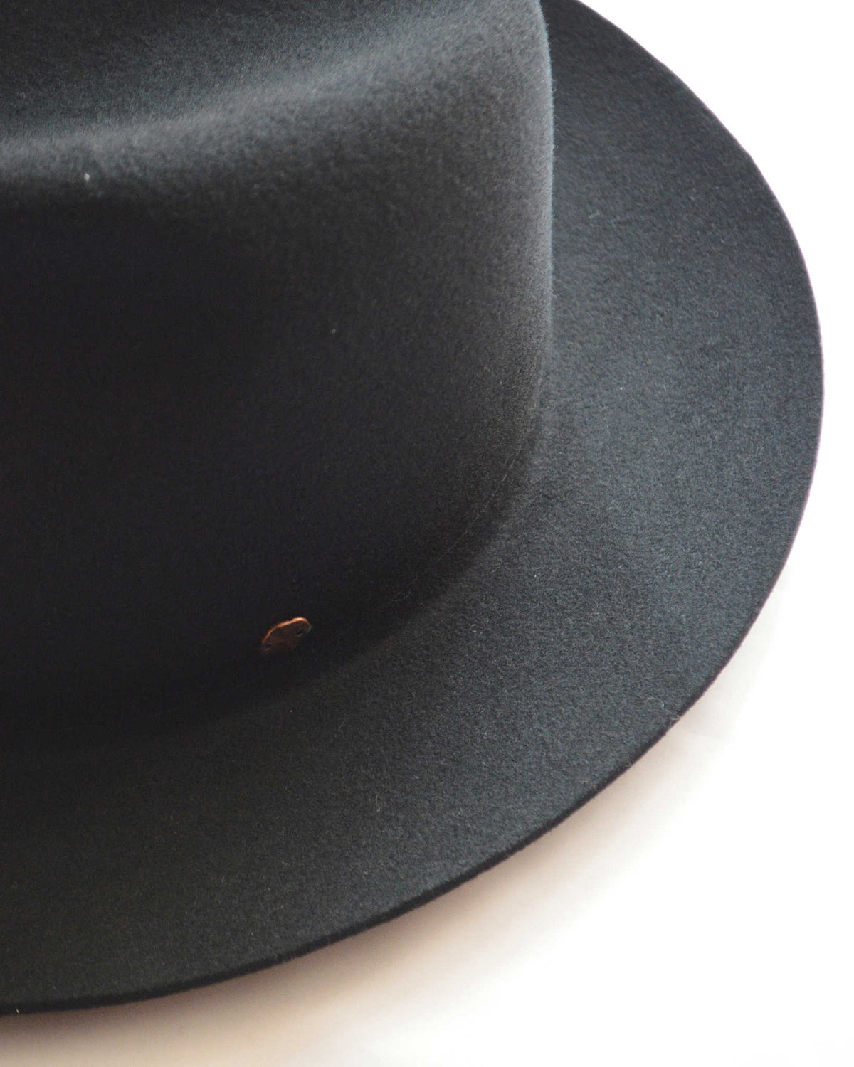 morno モーノ / CRUSHABLEWOOL FELT HAT クラッシャブルウール中折れハット (BLACK ブラック)