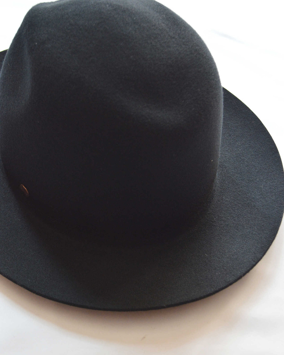morno モーノ / CRUSHABLEWOOL FELT HAT クラッシャブルウール中折れハット (BLACK ブラック)