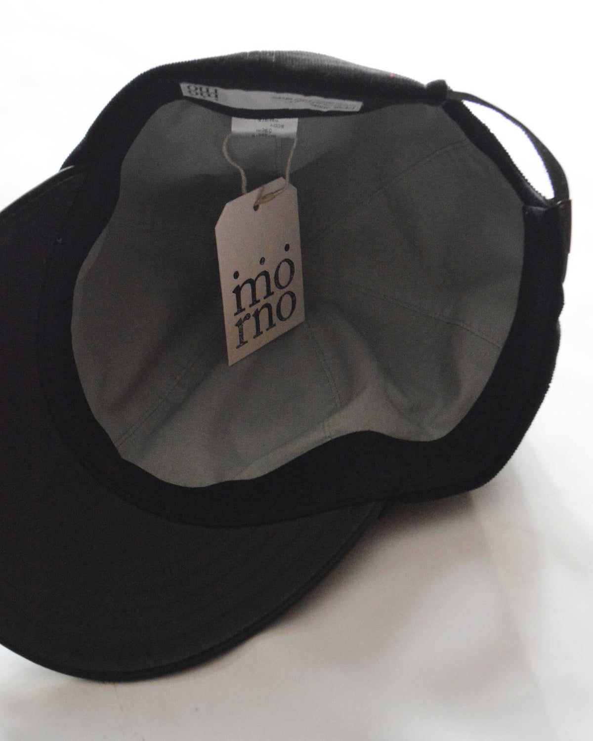 morno モーノ / Corduroy Leather B.B Cap コーデュロイ×レザーB.B.キャップ (BLACK ブラック)