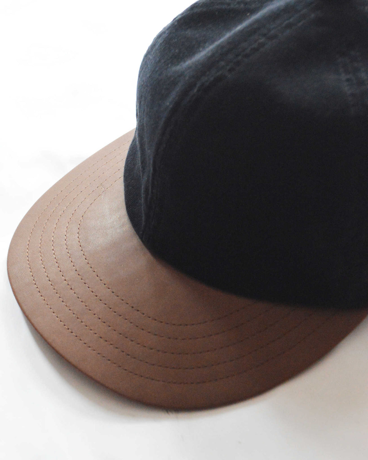 morno モーノ / Corduroy Leather B.B Cap コーデュロイ×レザーB.B.キャップ (NAVY ネイビー)