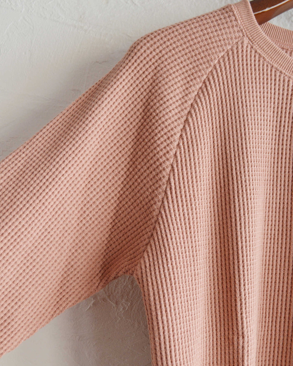 GOHEMP ゴーヘンプ / HEMP WAFFLE CREW ヘンプワッフルクルー (PASTEL MANGO パステルマンゴ)