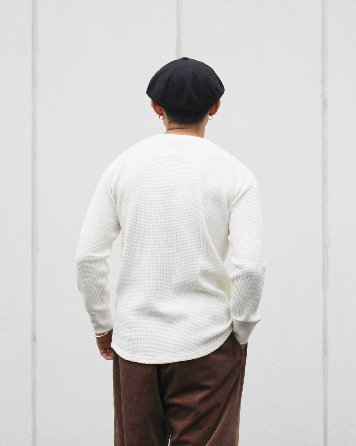 GOHEMP ゴーヘンプ / HEMP WAFFLE CREW ヘンプワッフルクルー (NATURAL ナチュラル)