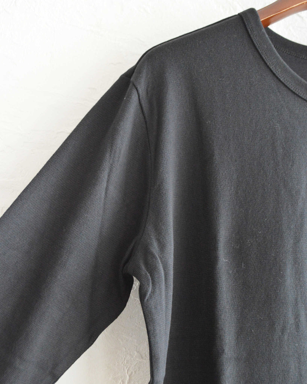 GOHEMP ゴーヘンプ / BASIC L/SL TEE ベーシックサンブレンドウォーマーロングスリーブティー (MAT BLACK マットブラック)