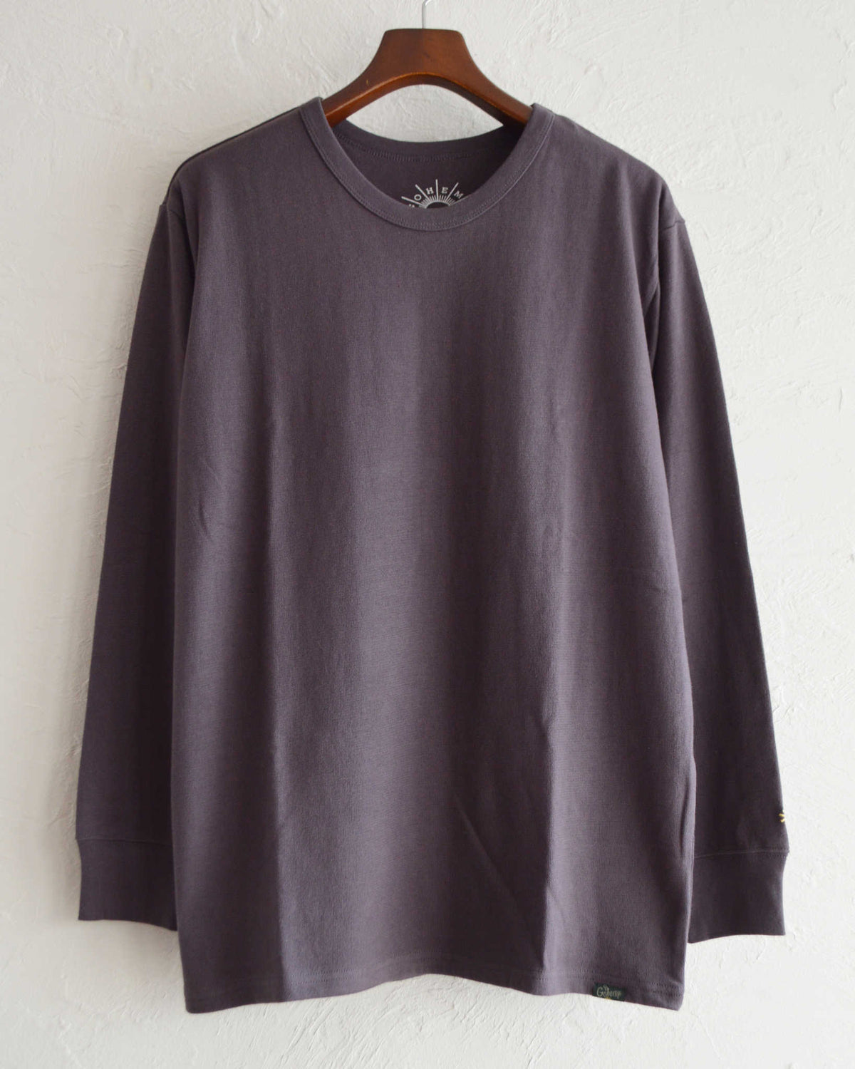 GOHEMP ゴーヘンプ / BASIC L/SL TEE ベーシックサンブレンドウォーマーロングスリーブティー (PLUM JAM プラムジャム)