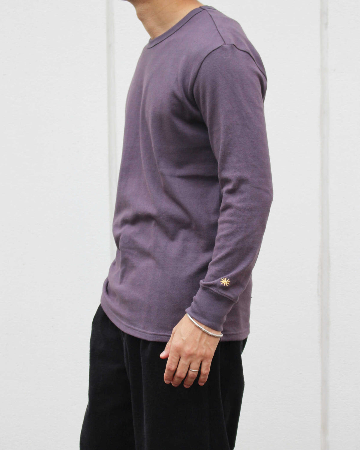 GOHEMP ゴーヘンプ / BASIC L/SL TEE ベーシックサンブレンドウォーマーロングスリーブティー (PLUM JAM プラムジャム)