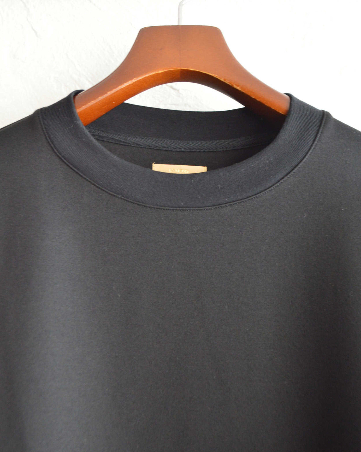LAMOND ラモンド / SILKY CREW NECK PULLOVER シルキークルーネックプルオーバー (BLACK ブラック)