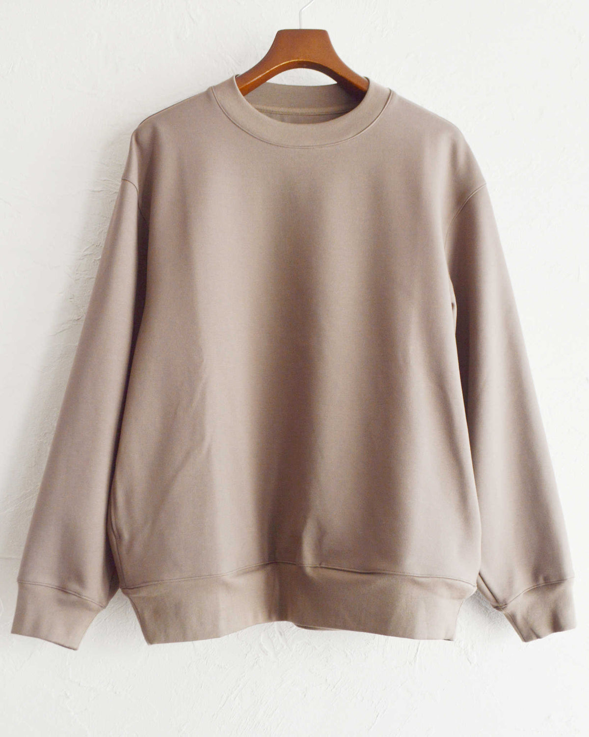 LAMOND ラモンド / SILKY CREW NECK PULLOVER シルキークルーネックプルオーバー (ASH BROWN アッシュブラウン)