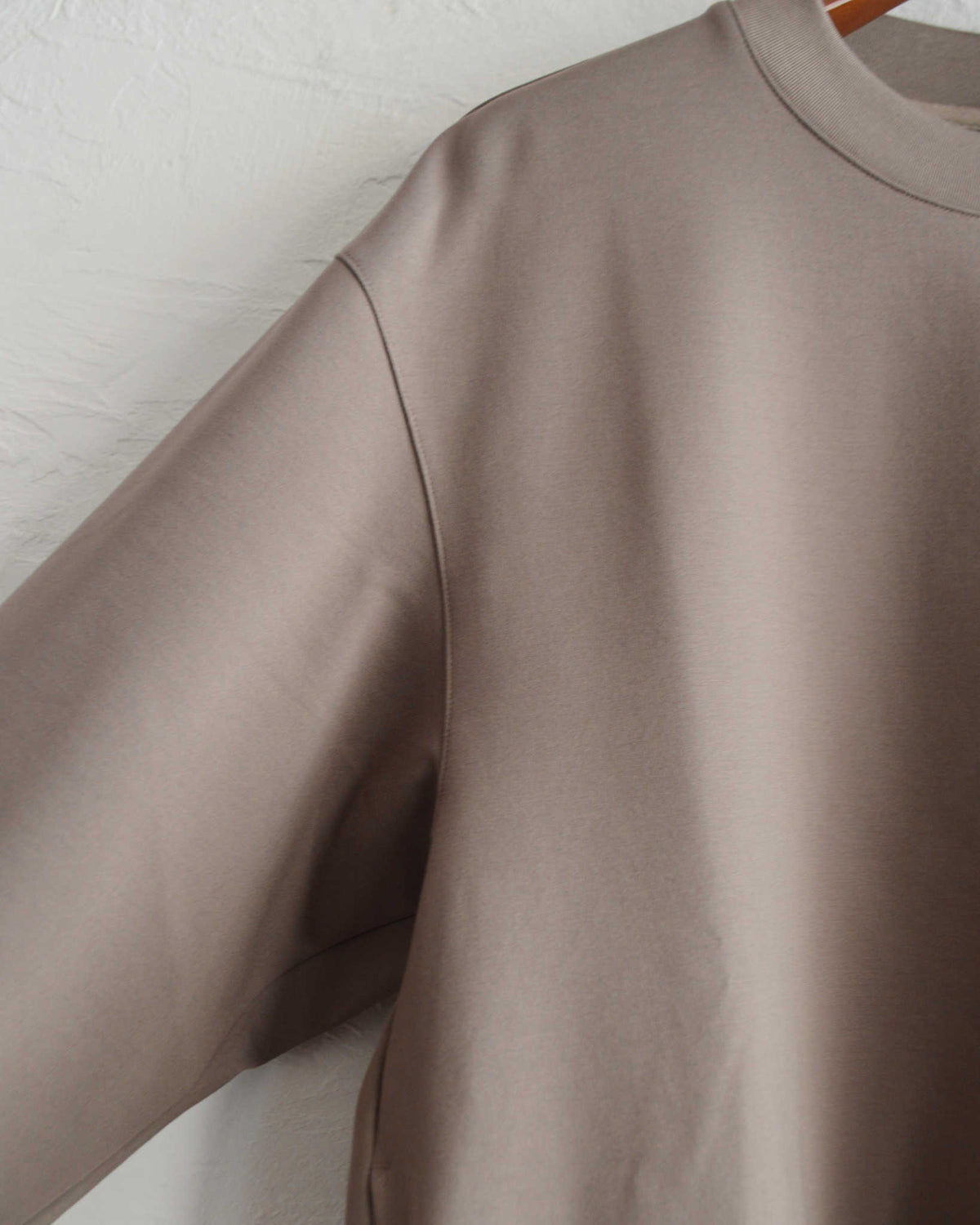 LAMOND ラモンド / SILKY CREW NECK PULLOVER シルキークルーネックプルオーバー (ASH BROWN アッシュブラウン)