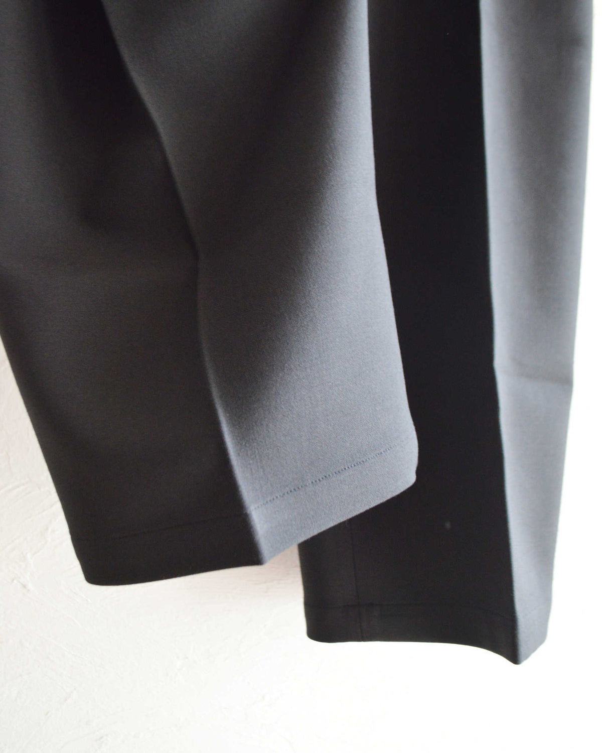 LAMOND ラモンド / DOUBLE WEAVE WIDE TROUSERS ダブルウィーブワイドトラウザーズ (BLACK ブラック)