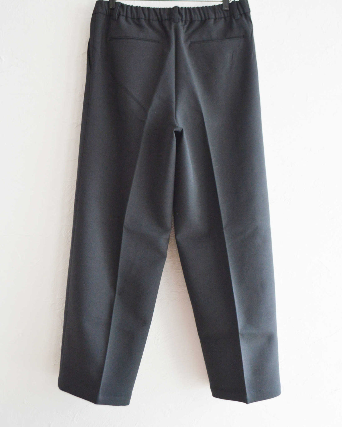 LAMOND ラモンド / DOUBLE WEAVE WIDE TROUSERS ダブルウィーブワイドトラウザーズ (BLACK ブラック)