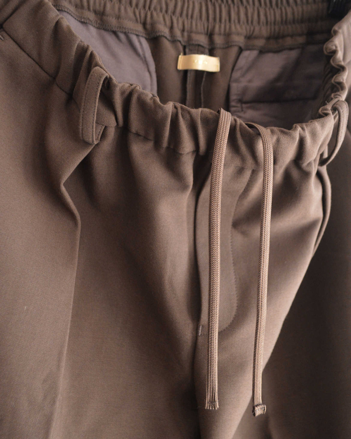 LAMOND ラモンド / DOUBLE WEAVE WIDE TROUSERS ダブルウィーブワイドトラウザーズ (BROWN ブラウン)