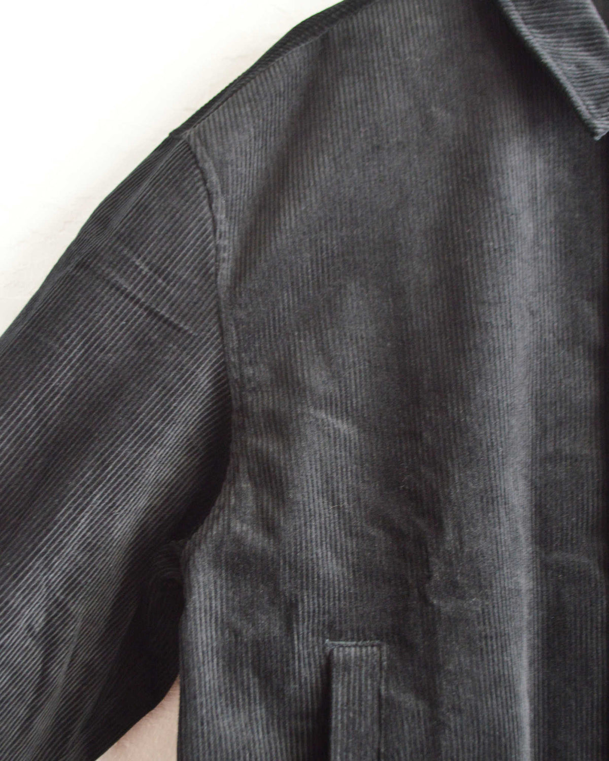LAMOND ラモンド / CORDUROY SHORT BLOUSON コーデュロイショートブルゾン (BLACK ブラック)