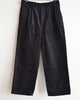 LAMOND ラモンド / CORDUROY STANDARD WIDE PANTS コーデュロイスタンダードワイドパンツ (BLACK ブラック)