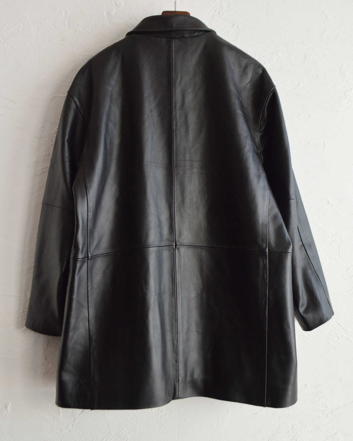 AWESOME LEATHER オーサムレザー / LEATHER HALF COAT レザーハーフコート (BLACK ブラック)
