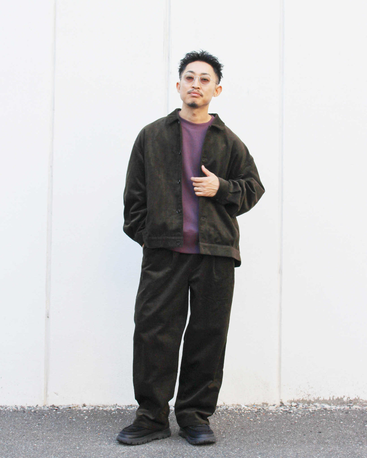 LAMOND ラモンド / CORDUROY SHORT BLOUSON コーデュロイショートブルゾン (DARK MOSS ダークモス)