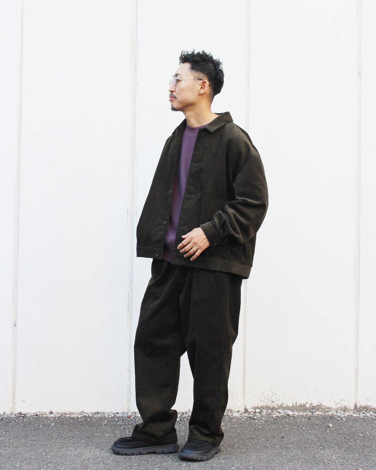 LAMOND ラモンド / CORDUROY SHORT BLOUSON コーデュロイショートブルゾン (DARK MOSS ダークモス)