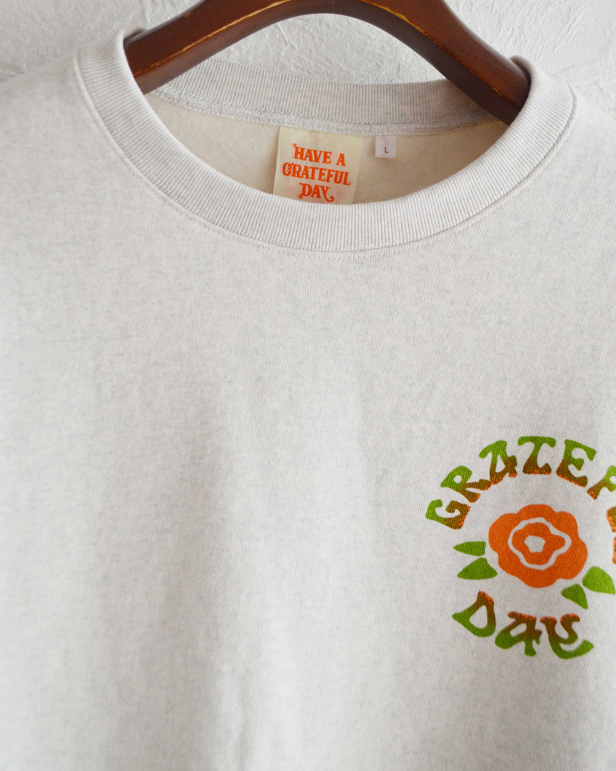 HAVE A GRATEFUL DAY ハブアグレイトフルデイ / SWEATSHIRT -DARK HOLLOW スウェットシャツ ダークハロー (NATURAL GRAY ナチュラルグレー)