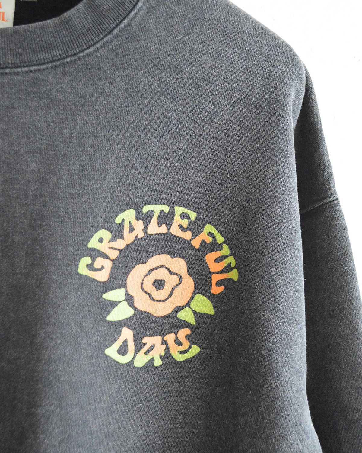 HAVE A GRATEFUL DAY ハブアグレイトフルデイ / SWEATSHIRT -DARK HOLLOW スウェットシャツ ダークハロー (VINTAGE BLACK ヴィンテージブラック)