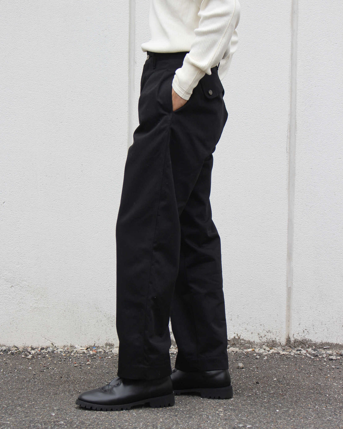 C.M.P,Y シーエムピーワイ / No.31 Chino Pants チノパンツ (BLACK ブラック)